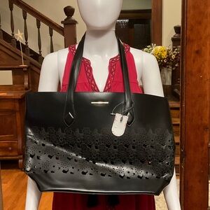 Elegant Black Tote Bag by Aldo